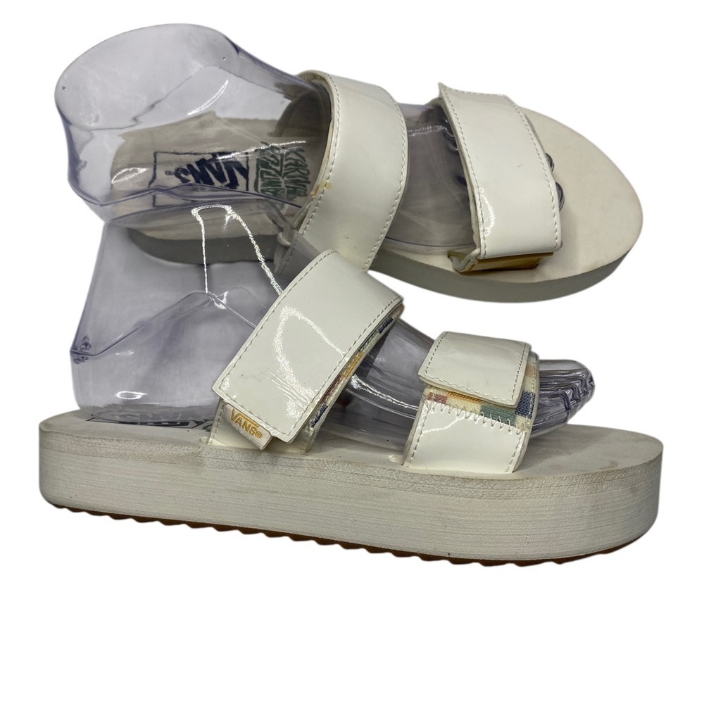 Vans White Sporty Platform Sandals